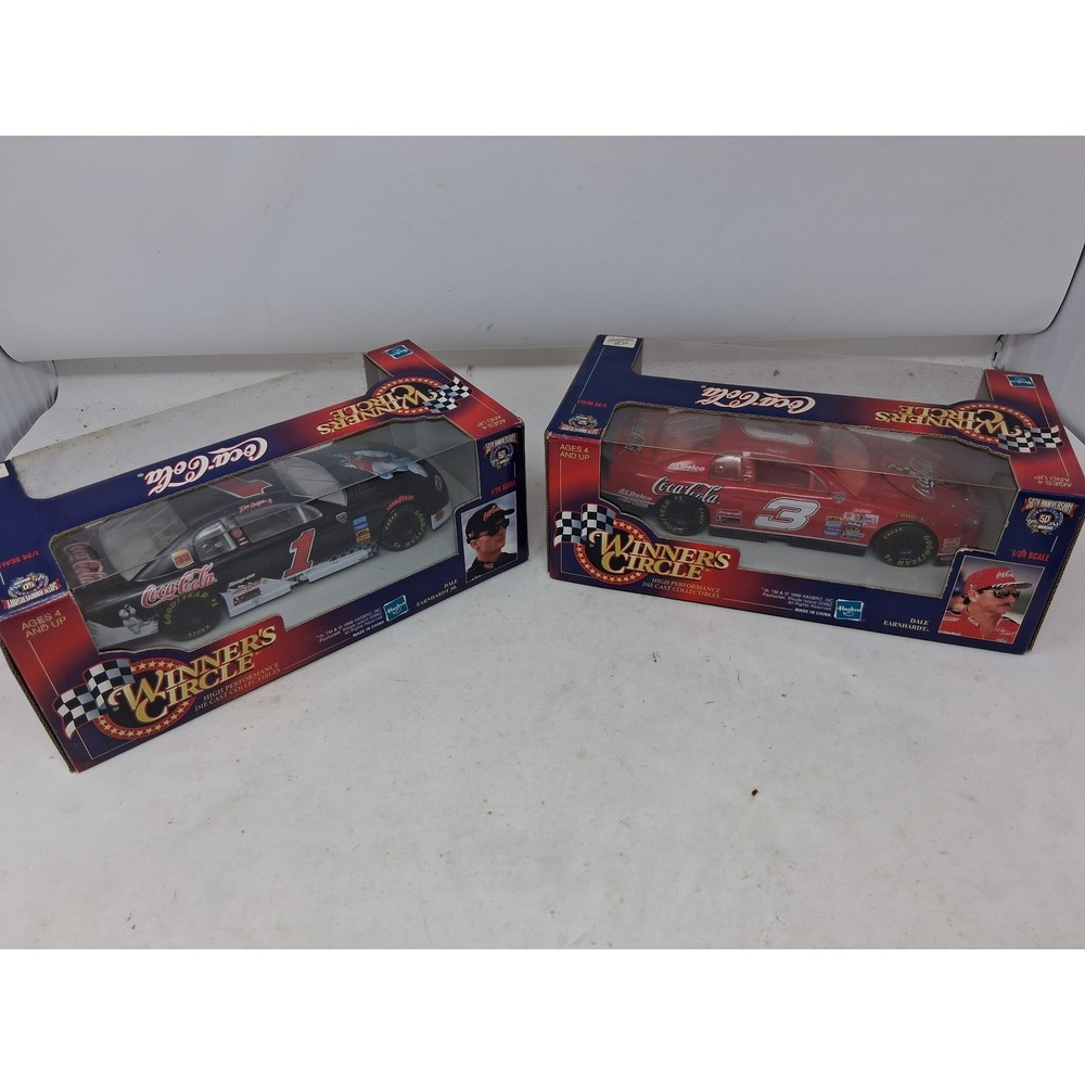Dale Earnhardt Sr & Jr Winner's Circle Coca-Cola 1/24 Diecast car 1998 NASCAR. M